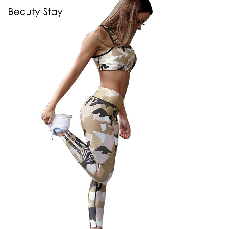 Beauty Stay Camouflage Women Tights