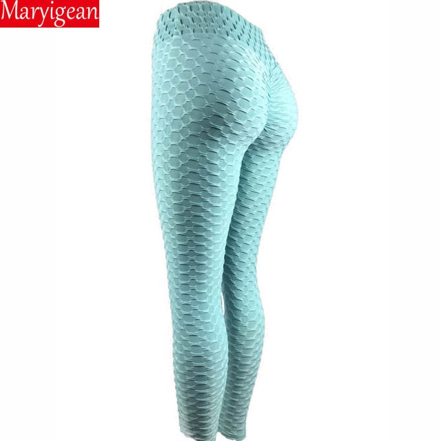 Maryigean Solid Legging Women Polyester Tights